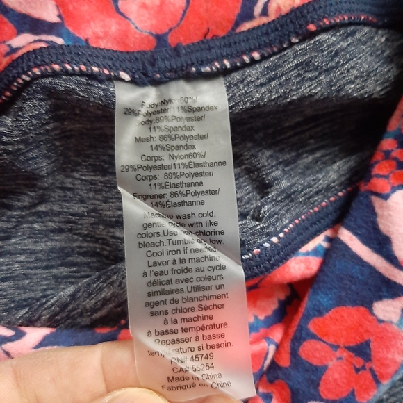 Nanette Lepore Play Floral Cropped Leggings Small - Picture 7 of 10